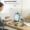 Adjustable Desk Phone Stand Holders Home Office For iPad iPhone Phone Tablet UK