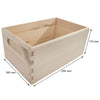 Pine Crate Chest Wooden Storage Box / 5 Sizes / Open Top / For Craft Decoupage