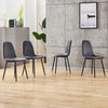 Set of 4 Velvet Dining Chairs Side Chairs Padded Seat Home Office Dining Room BN