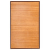 Bamboo Floor Mat 150 x 240cm Coffee Table Rug Floor Carpet W/ Non-Slip Backing