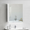 2 Door White Bathroom Cabinet Wall Mounted Mirror Storage Unit Cupboard Modern