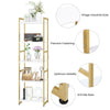 Bookcase 5-Tier Wooden Bookshelf Freestanding Display Stand Tall Storage Rack