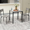 Modern Dining Table Set 2 Seats Set Metal Frame Kitchen Home Bar Breakfast Table
