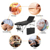Mondeer 2/3 Folding Portable Lightweight Massage Table Salon Beauty Tattoo Couch