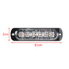 4X 6LED AMBER RECOVERY 12/24V CAR STROBE LIGHTS ORANGE GRILL BREAKDOWN FLASHING