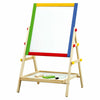 Wooden 2 in 1 Kids Easel Chalk Drawing Board Blackboard and Whiteboard Children