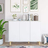 White Cabinet Sideboard Modern Cupboard Wooden Furniture 3 Door Storage Unit