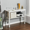 2 Tier Microwave Oven Stand Modern Kitchen Storage Organizer Shelf Side Table