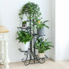 Metal Plant Stand Multilayer Flower Herbs Holder Flower Rack for Home Decoration