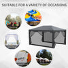 4 x 3m Party Tent Waterproof Garden Gazebo Canopy Wedding Cover Shade Grey