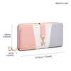 Ladies Faux Leather Tri Colour Clutch Bag Girls Purse Long Card Package Wallet