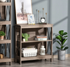 Small Rustic Bookcase Vintage Industrial Shelving Unit Storage Display Cabinet