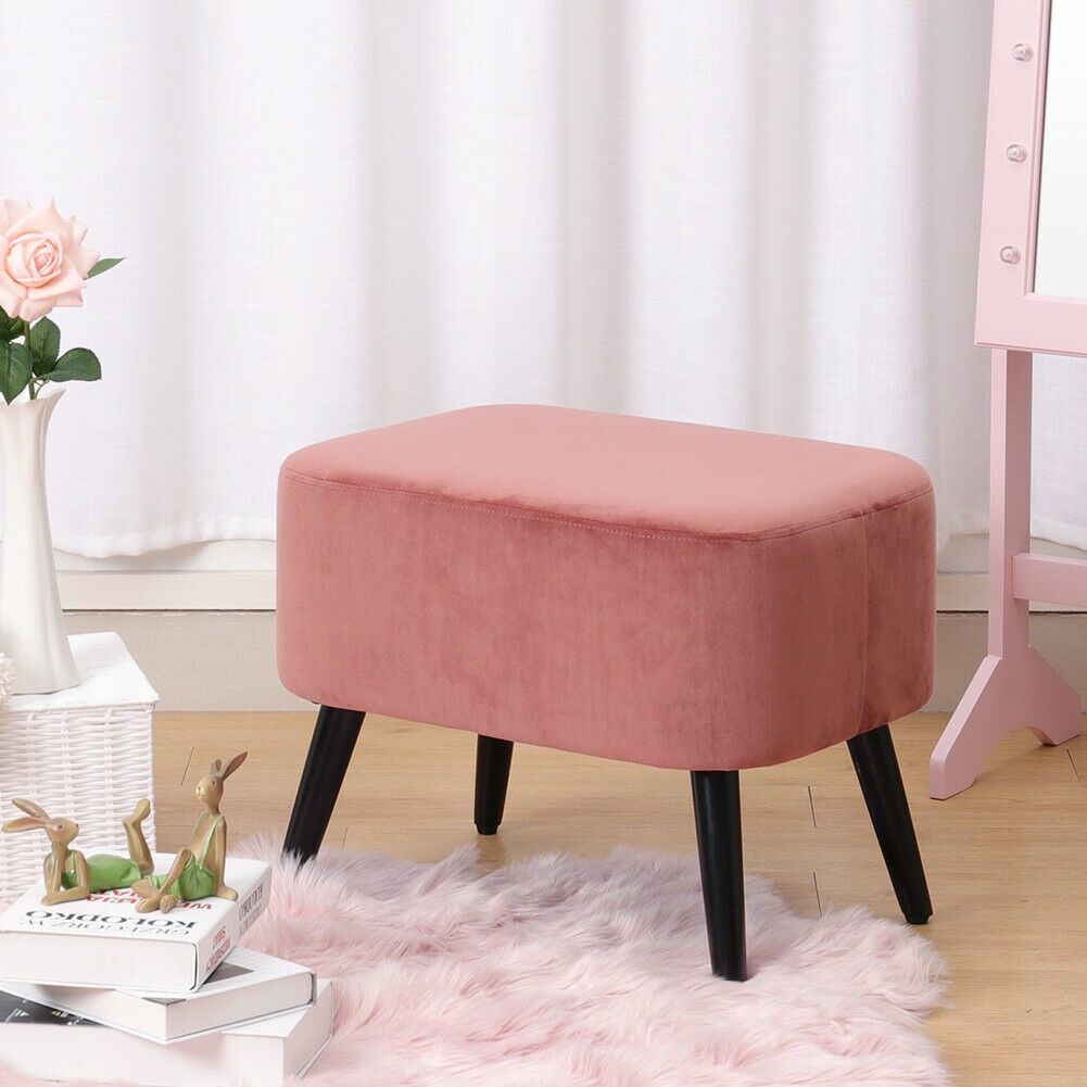 Pink Velvet Dressing Blush Pink Stool For Dressing Table Pink