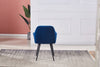 2X Velvet Dining Chairs Living Room Chairs with Armrest Counter Chairs Metal leg