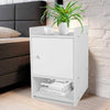 Small Bedside Table Cabinet Shelving Nightstand Storage Furniture Shelf Cupboard