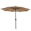 Garden Parasol 2.7m Patio Umbrella Market Table Umbrella w/ Tilt & Crank Handle