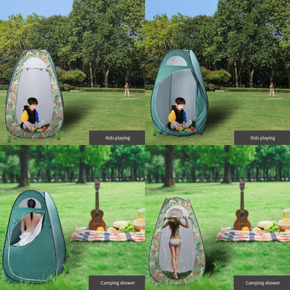 Portable Pop Up Utility Tent Camping Shower Toilet Changing Single Room With Bag