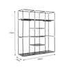 Portable Closet Canvas WardrobeClothes Organiser Storage Shelves Hanging Section