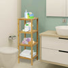 Bamboo Bathroom Shelf 4-Tier Multifunctiona