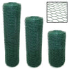 PVC Coated Chicken Wire Rabbit Mesh Green Fencing Aviary Fence 25M 50M 3 widths