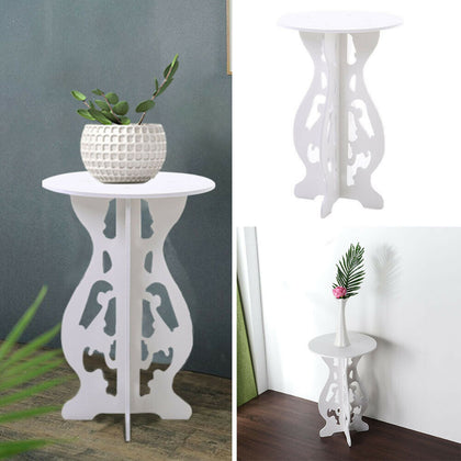 Modern Coffee Tea Table Lamp Stand Flower Plant Rack Round Side End Table Living