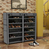 6 Tier 36 Pairs Shoe Rack Dustproof Organiser Storage Shoes Cabinet Stand UK