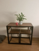 Small Table and 2 Chairs Metal Bar Set Kitchen Dining Breakfast Stools Furniture