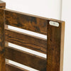 Utility Storage Cabinet Rustic Brown Side Cupboard Vintage Style Unit Shelves