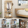 Wooden Clothes Rail Rack Garment Dress Hanging Display Stand Shoes Storage Shelf