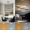 LED Pendant Light Ring Adjustable Lamp Ceiling Lights Decor Lighting Variable