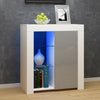 Modern High Gloss Door Matt Sideboard Storage Cupboard Display Cabinet RGB LED