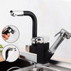 Kitchen Sink Mixer Taps 360° Swivel Spout With Pull Out Spray Faucet & 2 Hose