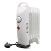 Oil Filled Radiator Heater Electric With Timer 3 Heat Thermostat Portable White
