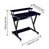 Computer Desk with Monitor Stand & Printer Shelf for Gaming Writing Home Office