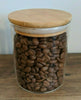 High quality Airtight Glass Storage Jars with Bamboo Lids