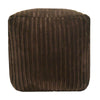 Chunky Cord Pouffe Footstool Cube Soft Foot Rest Stool Ottoman Beanbag filled