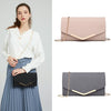 Ladies Chain Evening Envelope Clutch PU Leather Shoulder Bag Handbag