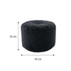 Round Bean Bag Foot Rest Stool Pouffe Living Room Beanbag Ottoman Footstools