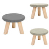 Small Stool Footstool Table Side Kid Stool Bench Chair Padded Top Wooden Legs