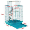 Small Parrot Cage Budgie Cage Open Top Travel Cage Bird Aviary w/Toy for Finch