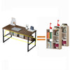 100cm Computer Desk PC Laptop Table Shelves Home Office Writing Workstation