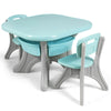 Kids Table Chair Set Children Toddler Study Painting Desk Home School W/ Drawers