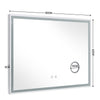Illuminated LED Bathroom Mirror with Touch Switch Demister 3X Magnifier Lights