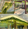 Artificial Hanging Wisteria Ivy Fake Silk Flower Vine Home Wedding Garden Decor