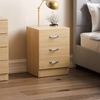 Bedside Chest 1 2 3 Drawer Pine Wood Bedroom Storage Furniture Unit