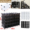 16/20/24 CUBE UNIT INTERLOCKING SHOE STORAGE ORGANIZER RACK DISPLAY STAND BOXES