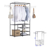 Heavy Duty Clothes Rail Rack Display Stand Storage Garment Metal Shelf Unit Home