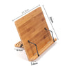 Bamboo Receipe Display Cook Book Stand Foldable Holder for Booksipads Rest