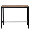 Industrial Bar Table Dining Table With Metal Frame Kitchen Restaurant Furniture