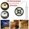 USB Rechargeable LED Strip Lights Wireless PIR Motion Sensor Closet Stairs Lamp